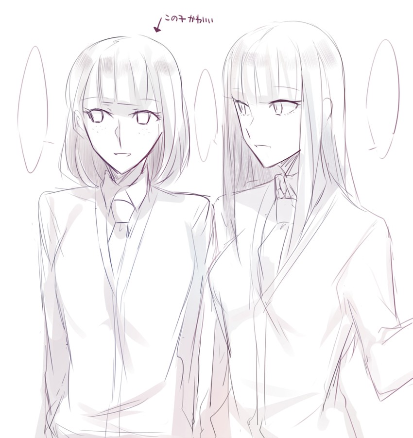 katou asuka and kusunoki kaho (watashi ga motenai no wa dou kangaetemo omaera ga warui!) drawn by aoki_shizumi