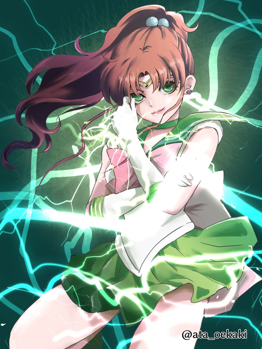 kino makoto and sailor jupiter (bishoujo senshi sailor moon) drawn by ata_oekaki