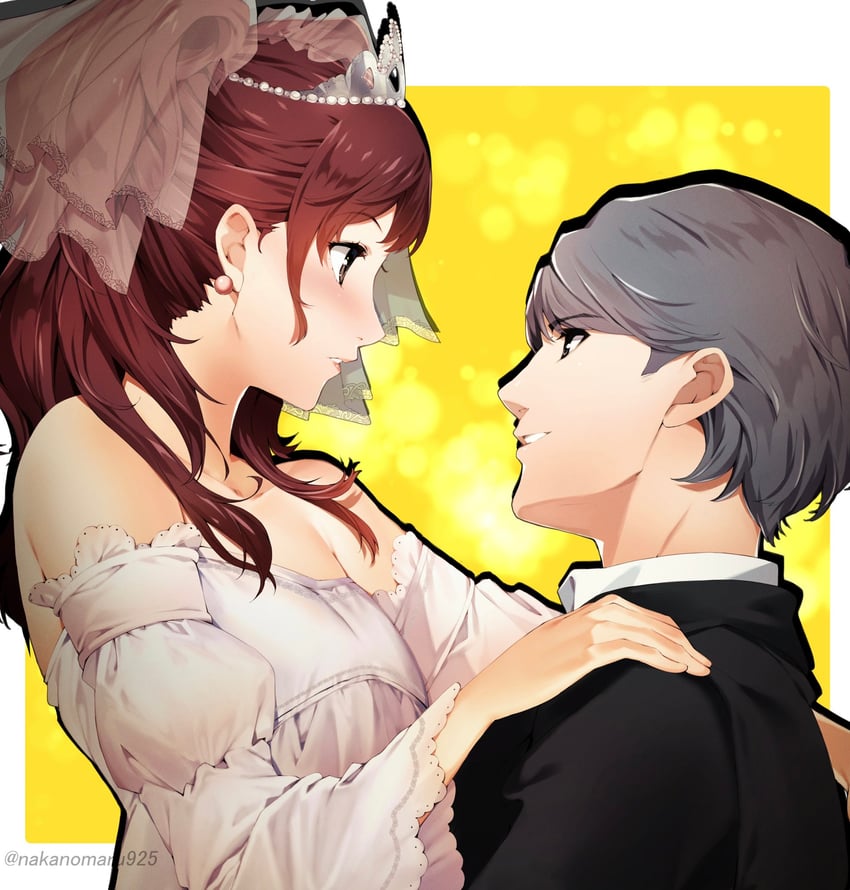narukami yu and kujikawa rise (persona and 1 more) drawn by nakano_maru