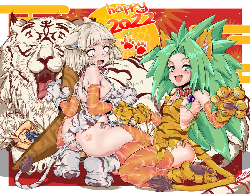 nia, cham cham, and dromarch (xenoblade chronicles and 2 more) drawn by crois