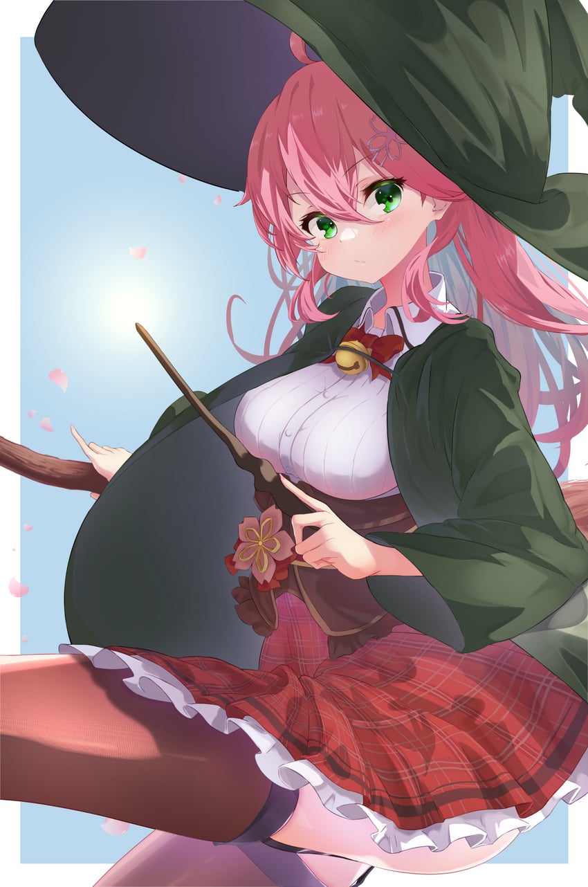 sakura miko (hololive and 2 more) drawn by ritsu_(ritu_2416)