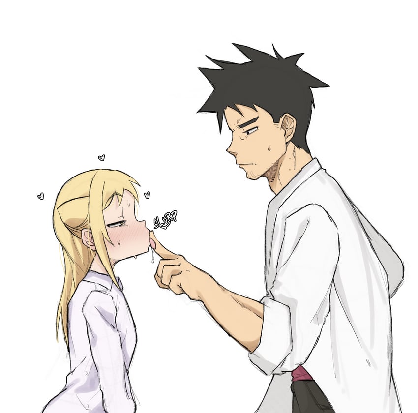 takanashi hikari and takahashi tetsuo (demi-chan wa kataritai) drawn by zlix0n