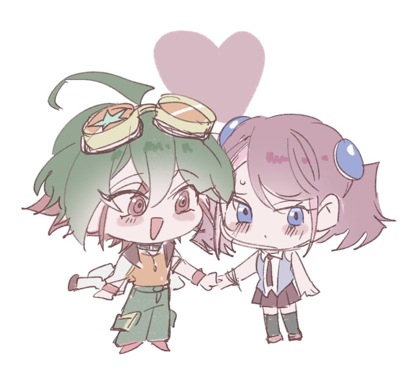hiiragi yuzu and sakaki yuya (yu-gi-oh! and 1 more) drawn by mandyulagola