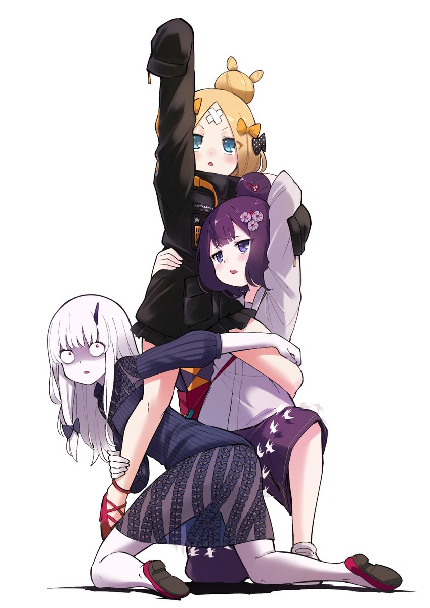 abigail williams, katsushika hokusai, and lavinia whateley (fate and 3 more) drawn by alphy
