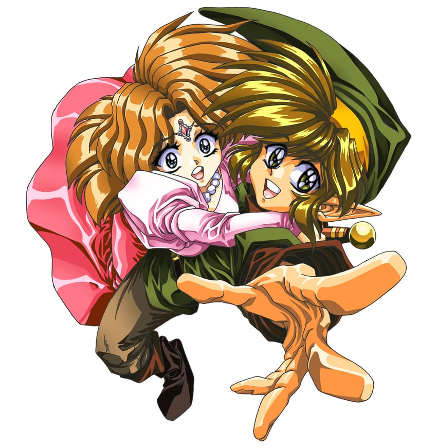 link, princess zelda, flash gordon, and dale arden (the legend of zelda and 1 more) drawn by dennis_pulido