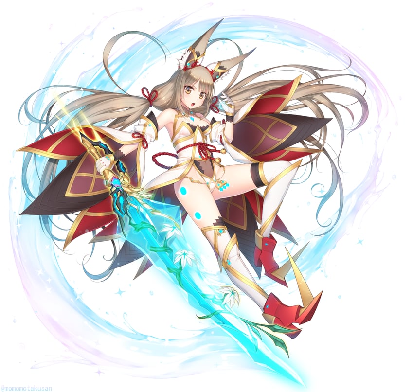 nia (xenoblade chronicles and 1 more) drawn by kashiwamochi_yomogi