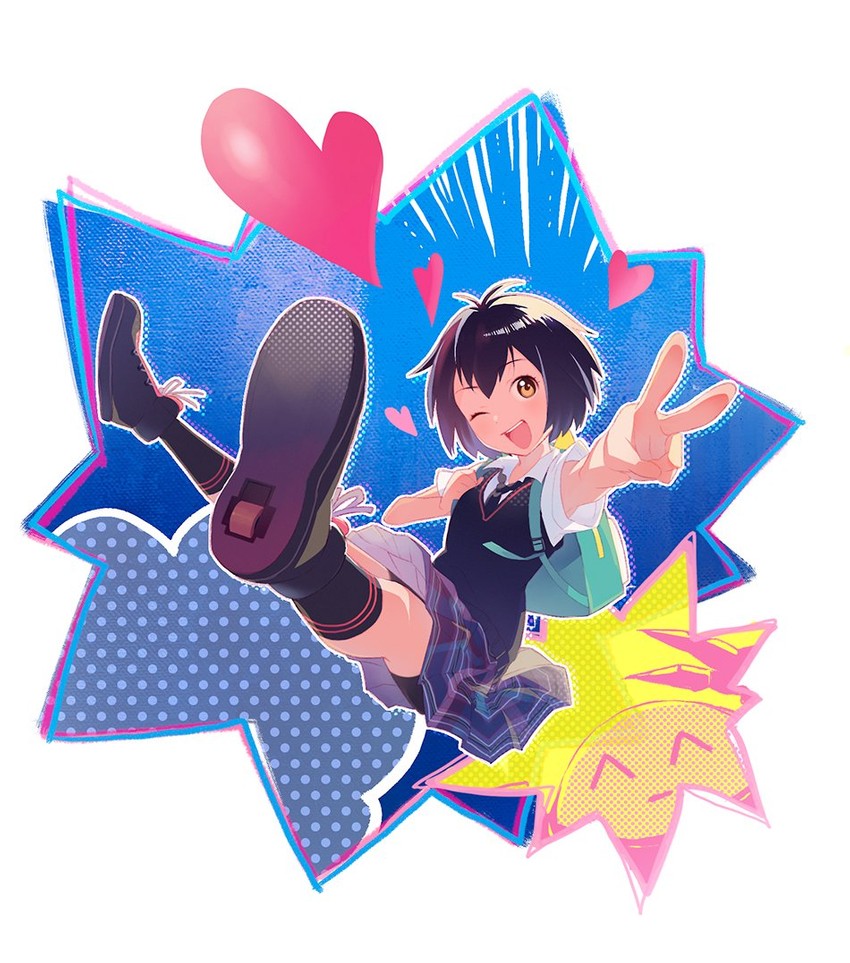 peni parker and sp//dr (marvel and 3 more) drawn by saka_(user_gpza7853)