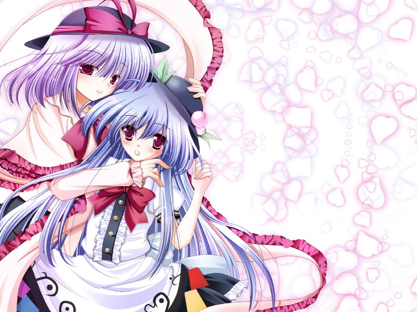 hinanawi tenshi and nagae iku (touhou) drawn by hiyori-o