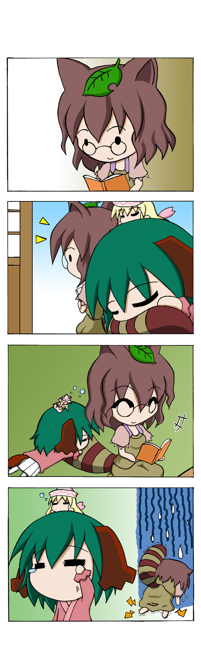 kasodani kyouko, futatsuiwa mamizou, and lily white (touhou) drawn by rakugaki-biyori