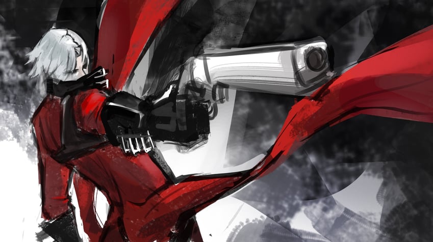 dante (devil may cry and 1 more) drawn by canghai