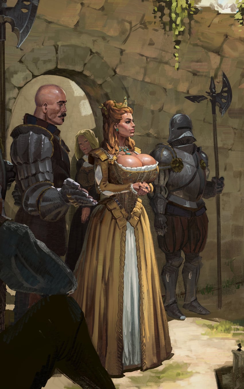 anna henrietta, vivienne de tabris, and damien de la tour (the witcher and 1 more) drawn by irn