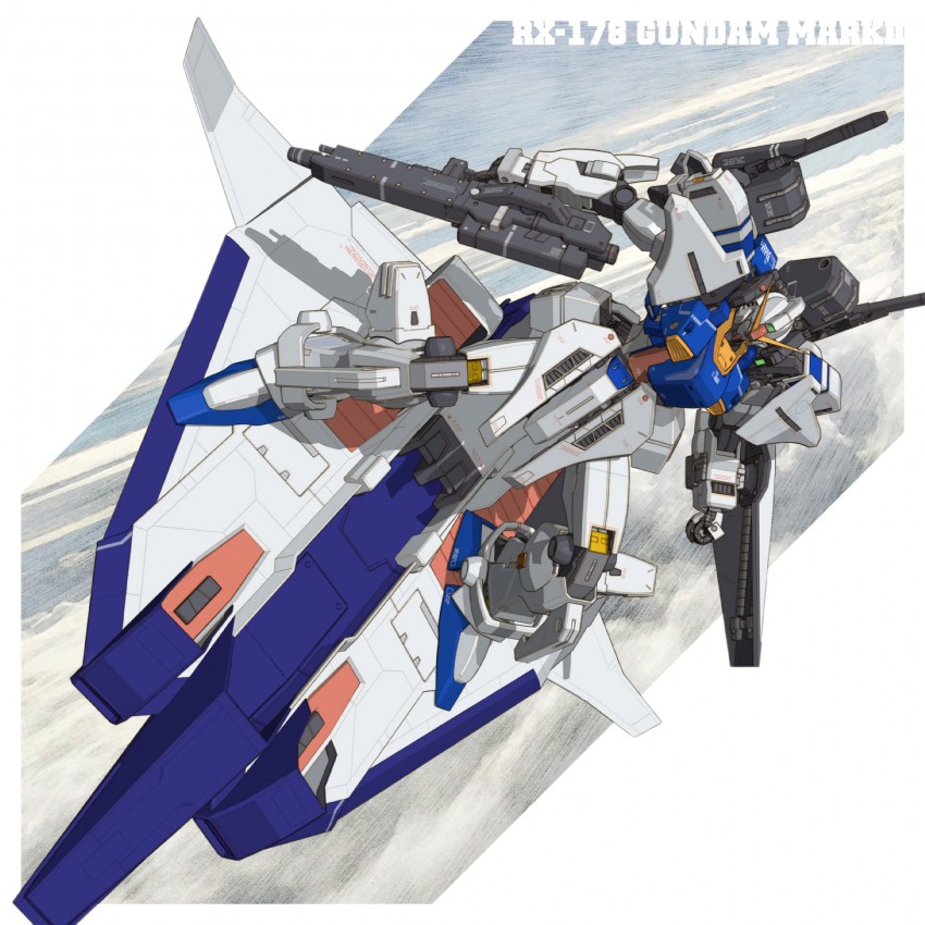 gundam mk ii and flying armor (gundam and 1 more) drawn by g-db