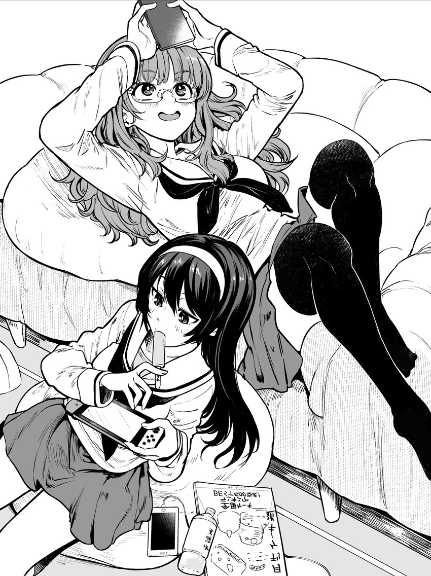 takebe saori and reizei mako (girls und panzer) drawn by bonkara_(sokuseki_maou)