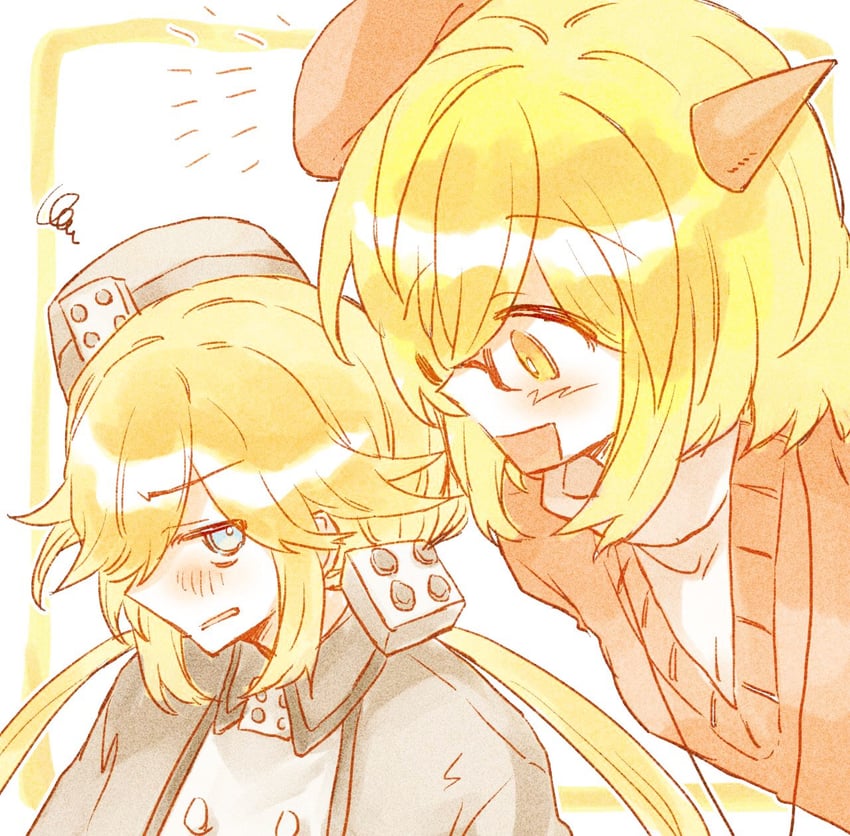yosafire and froze (funamusea and 1 more) drawn by vmein_46