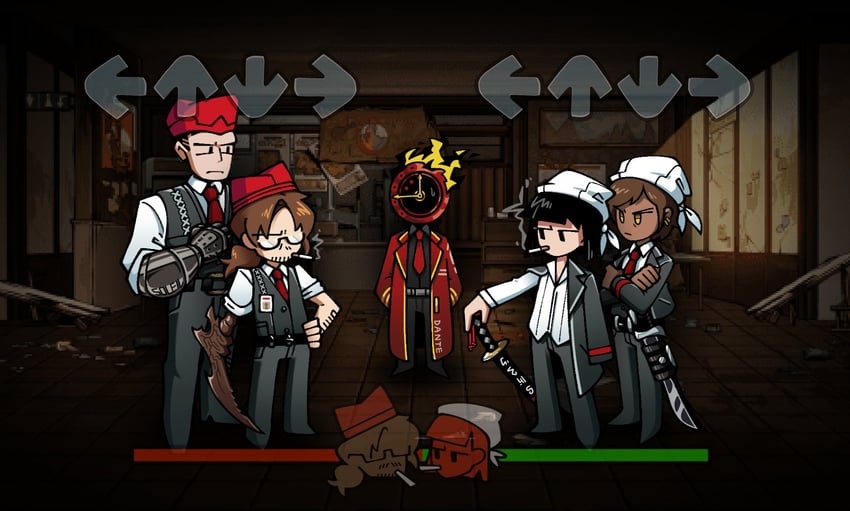 ryoshu, outis, meursault, and gregor (project moon and 2 more) drawn by gonghead_0717