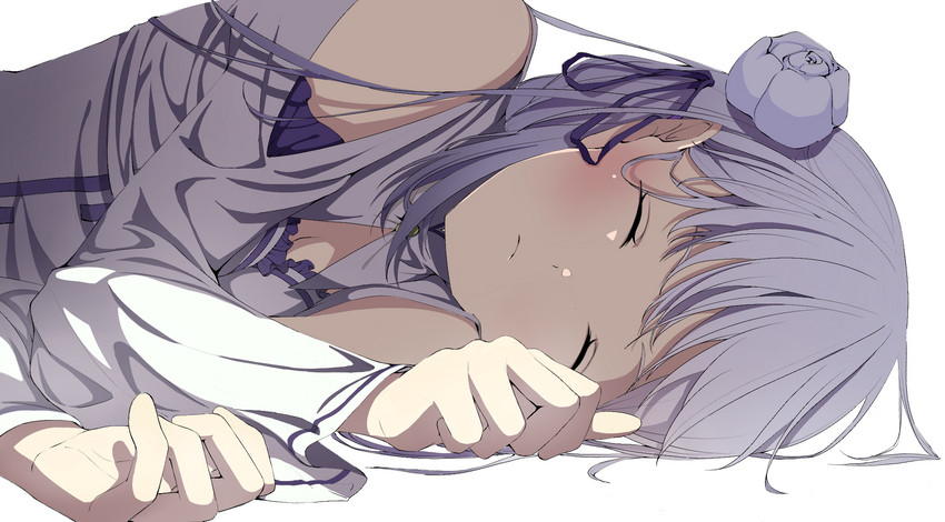 emilia (re:zero kara hajimeru isekai seikatsu) drawn by isoooo