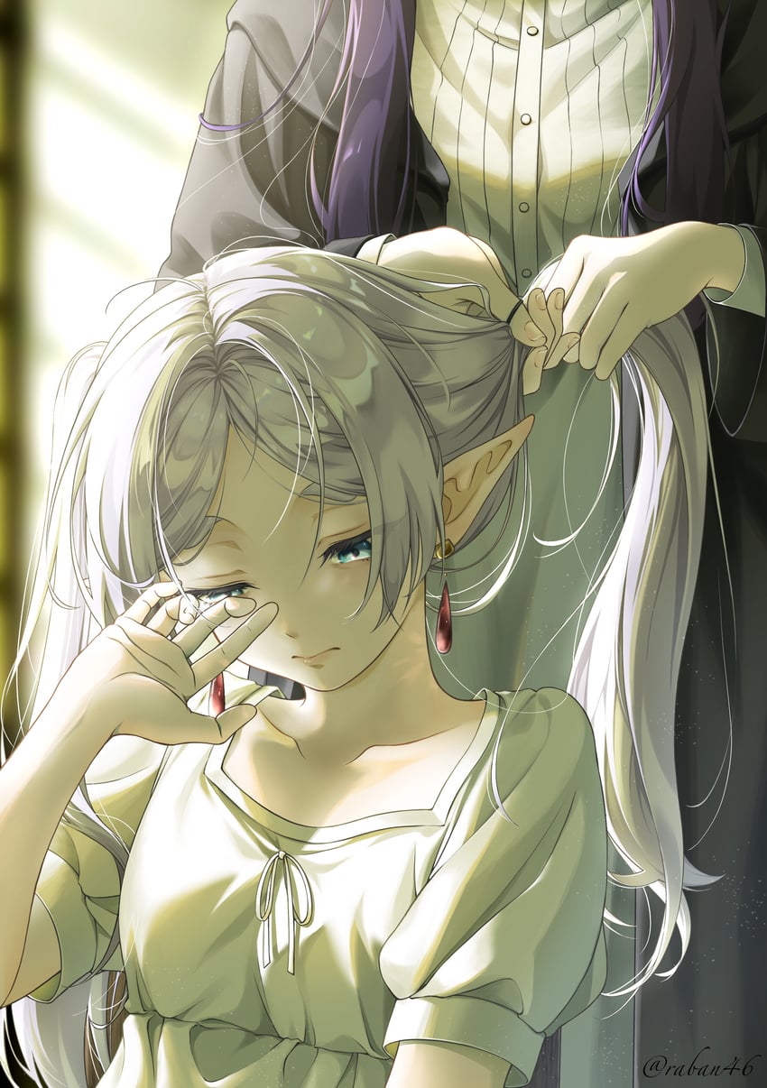 frieren and fern (sousou no frieren) drawn by atara_yoruki