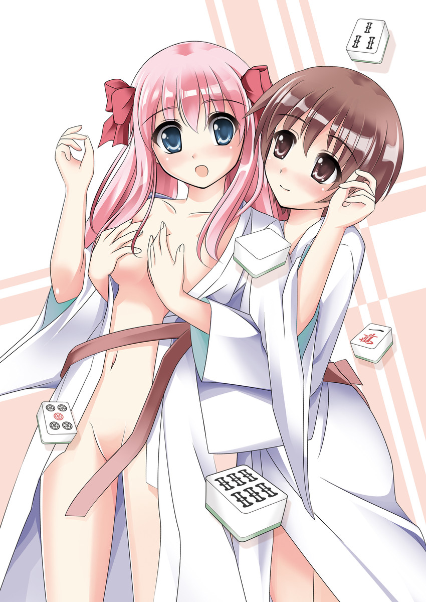 haramura nodoka and miyanaga saki (saki) drawn by t.cylinder