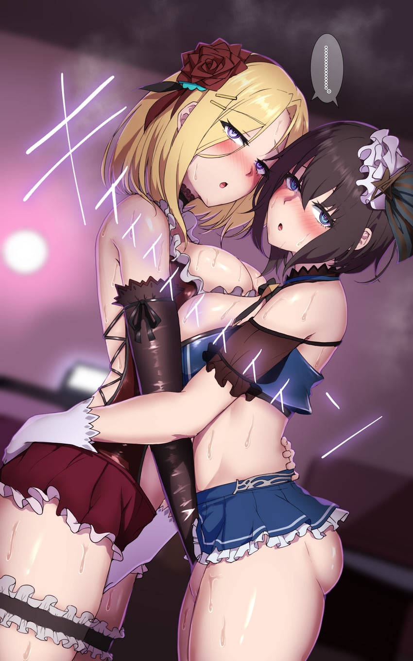 aoi erika and minase ichigo (heaven burns red) drawn by 4tb_(4tera_byte)