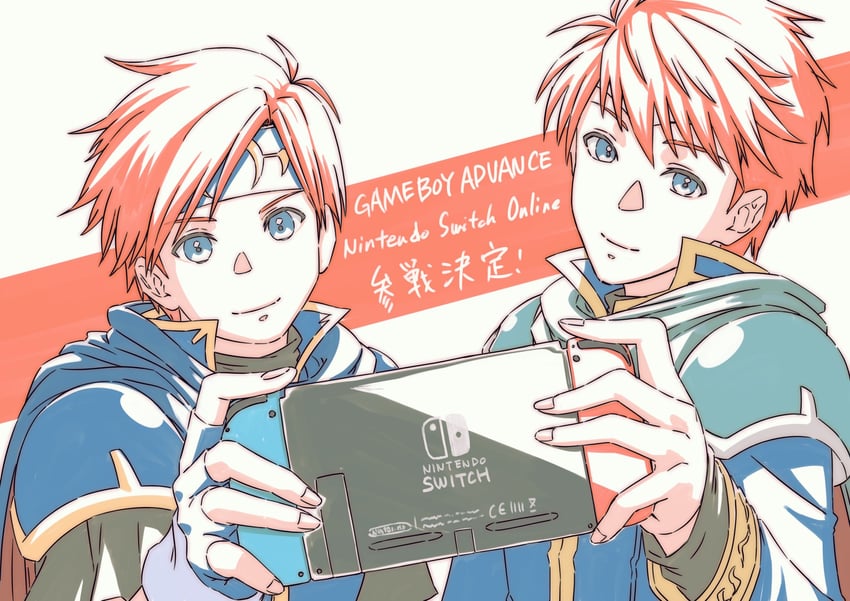roy and eliwood (fire emblem and 2 more) drawn by aduti_momoyama