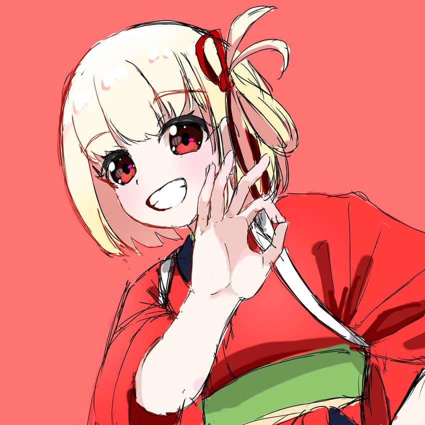 nishikigi chisato (lycoris recoil) drawn by tokinir1532