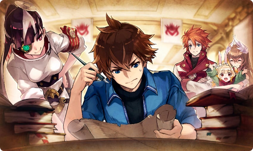 chloe, vettel, victor, nina, and natalie (ta ga tame no alchemist)