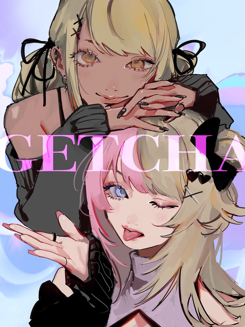kaminari qpi and kotoka torahime (nijisanji and 3 more) drawn by zoramaruta