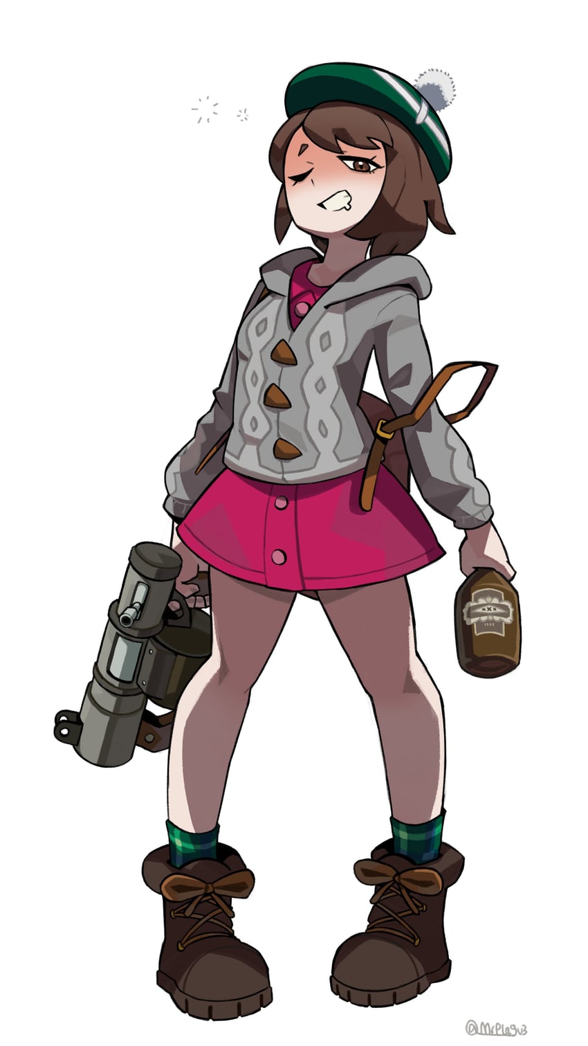 gloria and demoman (pokemon and 2 more) drawn by mr_plagu3
