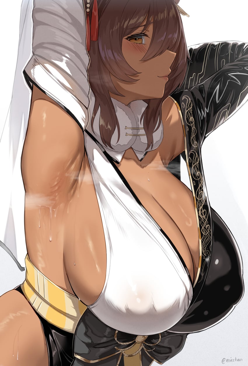 noir (goddess of victory: nikke) drawn by micchan_(micchanmeido)