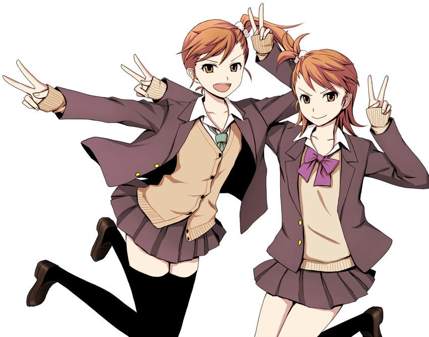 futami mami and futami ami (idolmaster and 1 more) drawn by fukimin