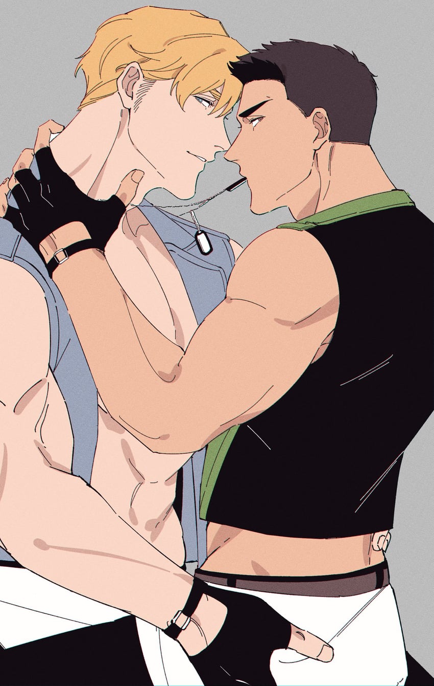 ao isami and lewis smith (yuuki bakuhatsu bang bravern) drawn by miwanhachi