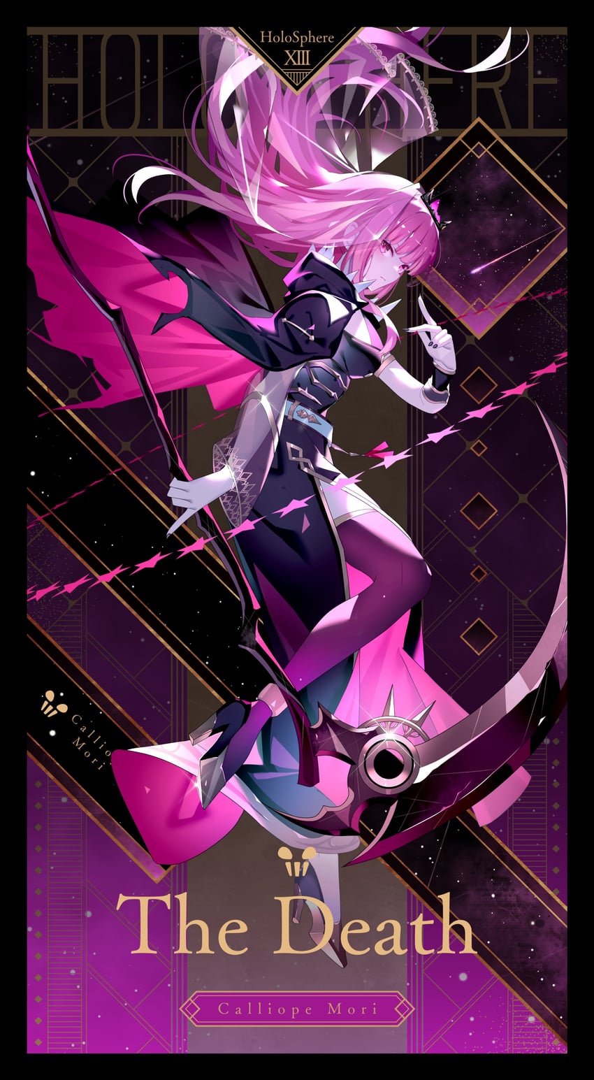 mori calliope (hololive and 1 more) drawn by ishihara_(kuniyoshi)