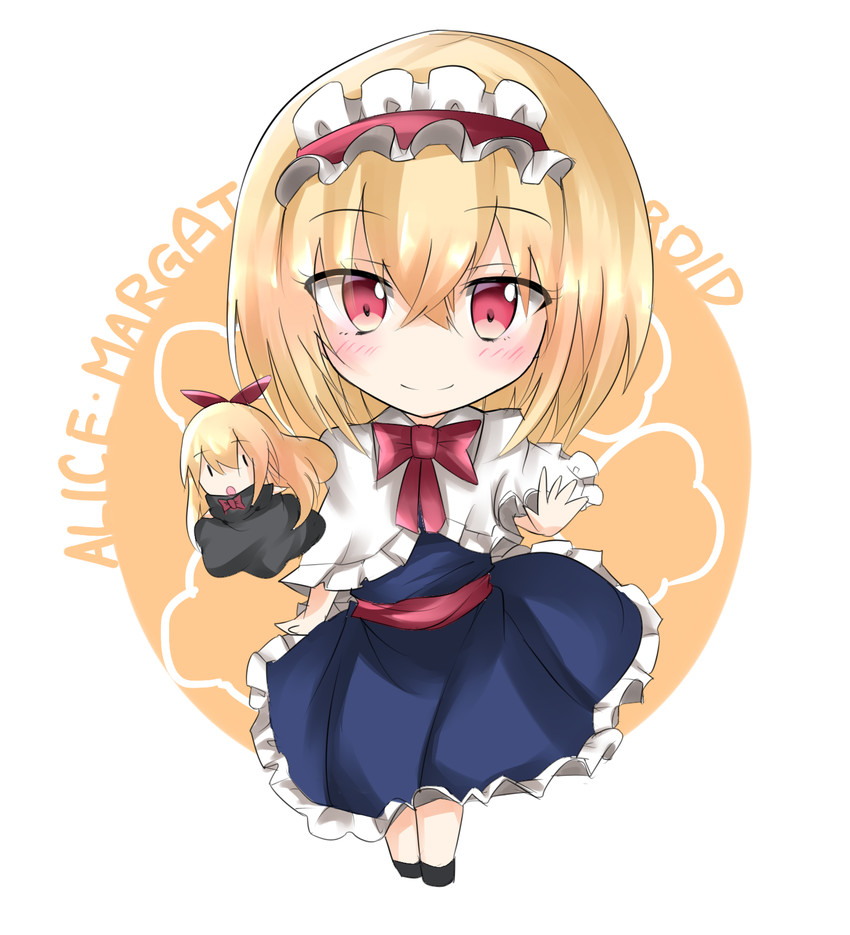 alice margatroid and shanghai doll (touhou) drawn by yuki_(snowmaiden)