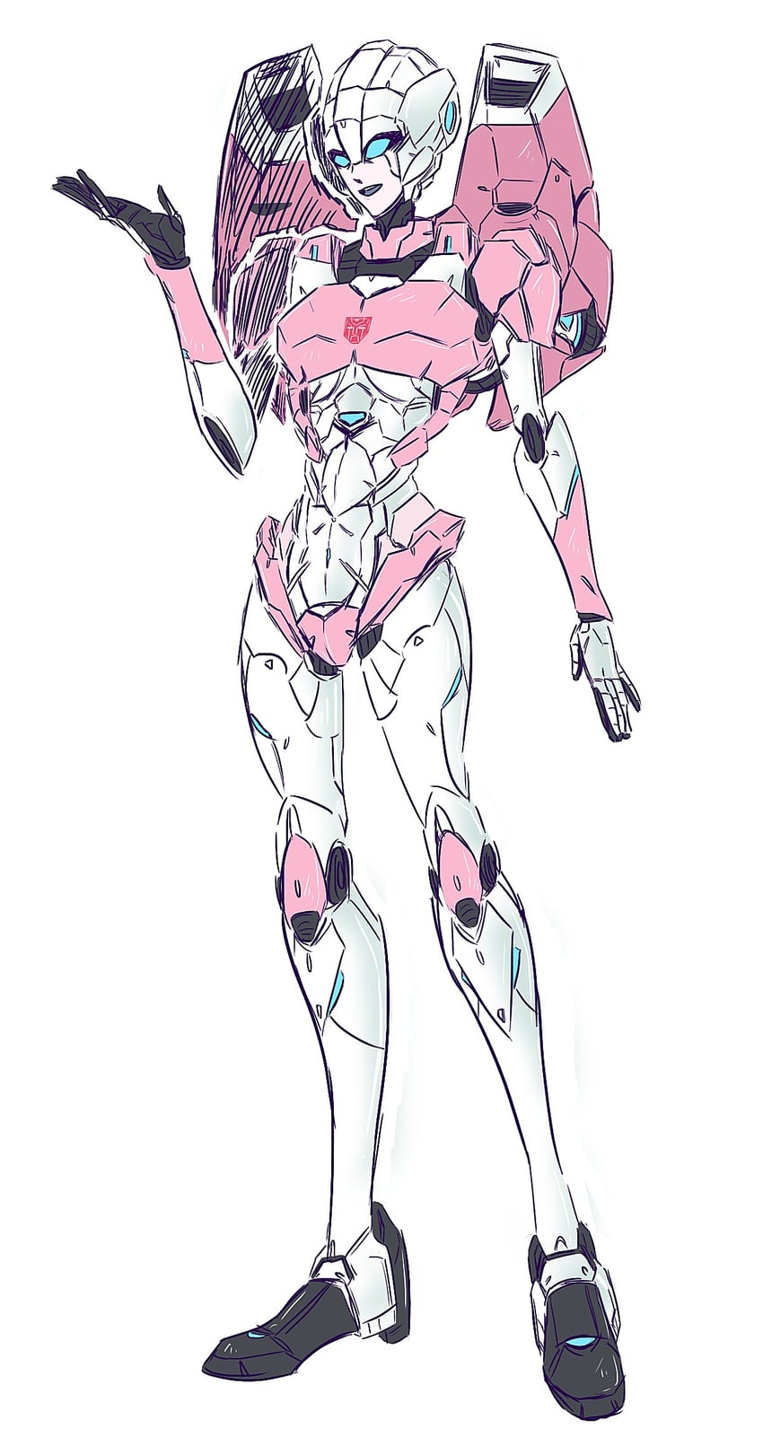 arcee and flame toys arcee (transformers and 1 more) drawn by savvy_bot