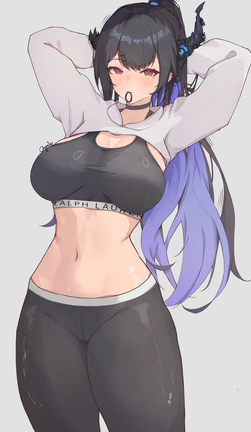 nerissa ravencroft (hololive and 2 more) drawn by chyraliss