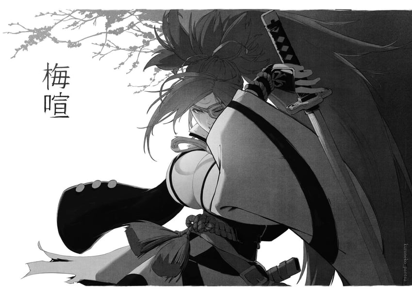 baiken (guilty gear and 1 more) drawn by kuroneko_pantsu