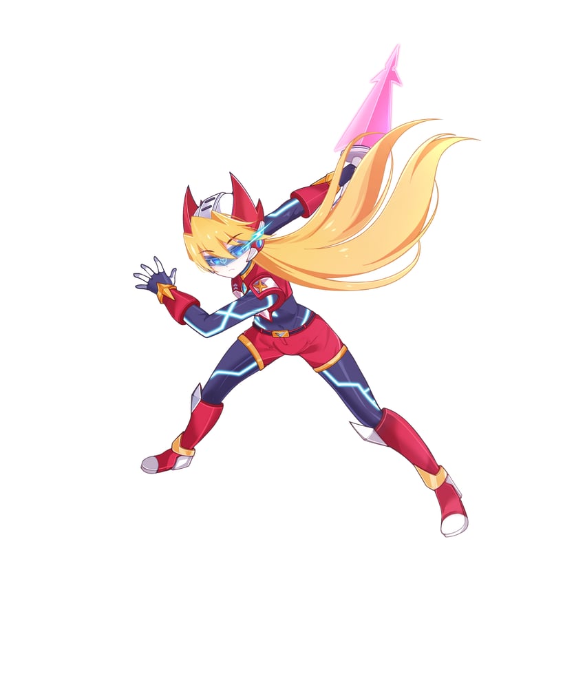 ciel and model o (mega man and 2 more) drawn by aizeis