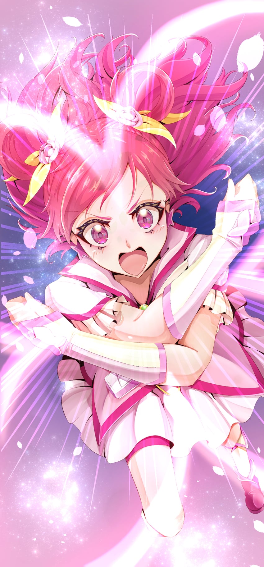 yumehara nozomi and cure dream (precure and 2 more) drawn by haruto_(1214_haruto)