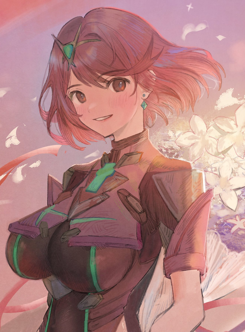 pyra (xenoblade chronicles and 1 more) drawn by fujie-yz