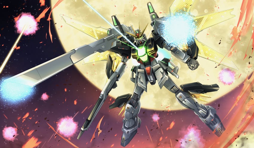 gundam double x (gundam and 1 more) drawn by troy_(oxaa01ex)