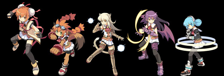 human, felpurr, dwarf, gnome, and bahamut (ken to mahou to gakuen mono and 1 more)