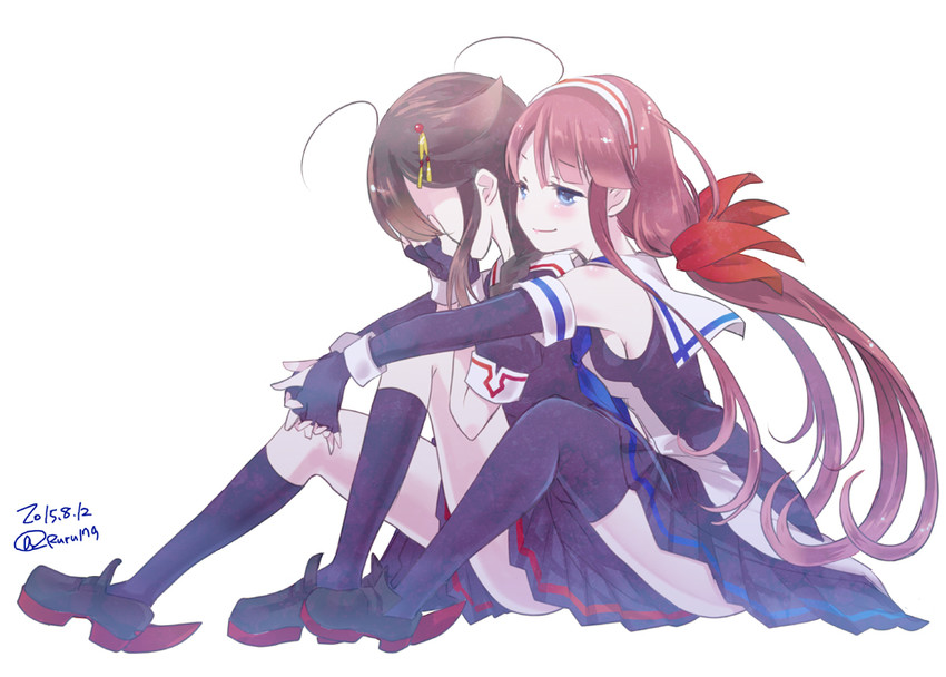 shigure, shigure kai ni, and kawakaze (kantai collection) drawn by aikawa_ruru