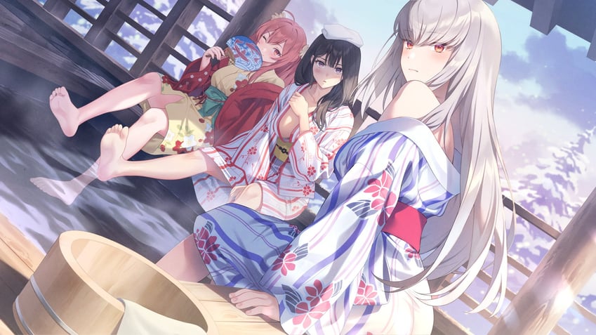 ventana, liberta, and blade (brown dust and 1 more) drawn by ruien_(wu_jui-en)