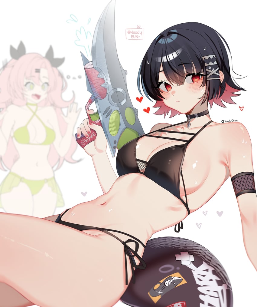 ellen joe and nicole demara (zenless zone zero) drawn by noodychaan