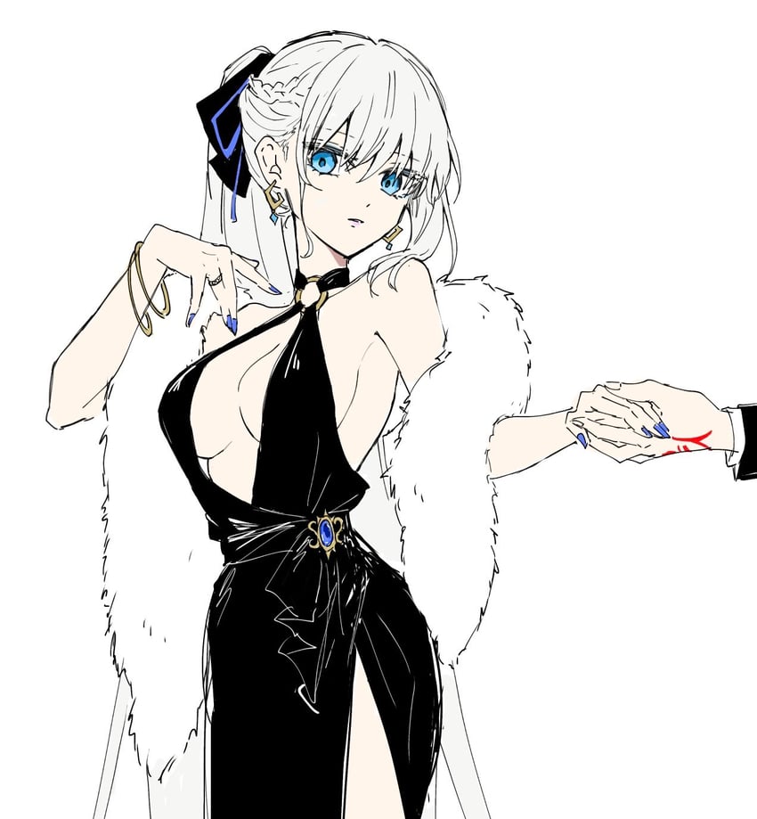 morgan le fay (fate and 1 more) drawn by mo_(aabx315)