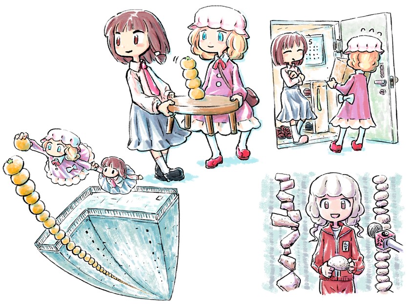 usami renko, maribel hearn, and ebisu eika (touhou) drawn by cbn-56