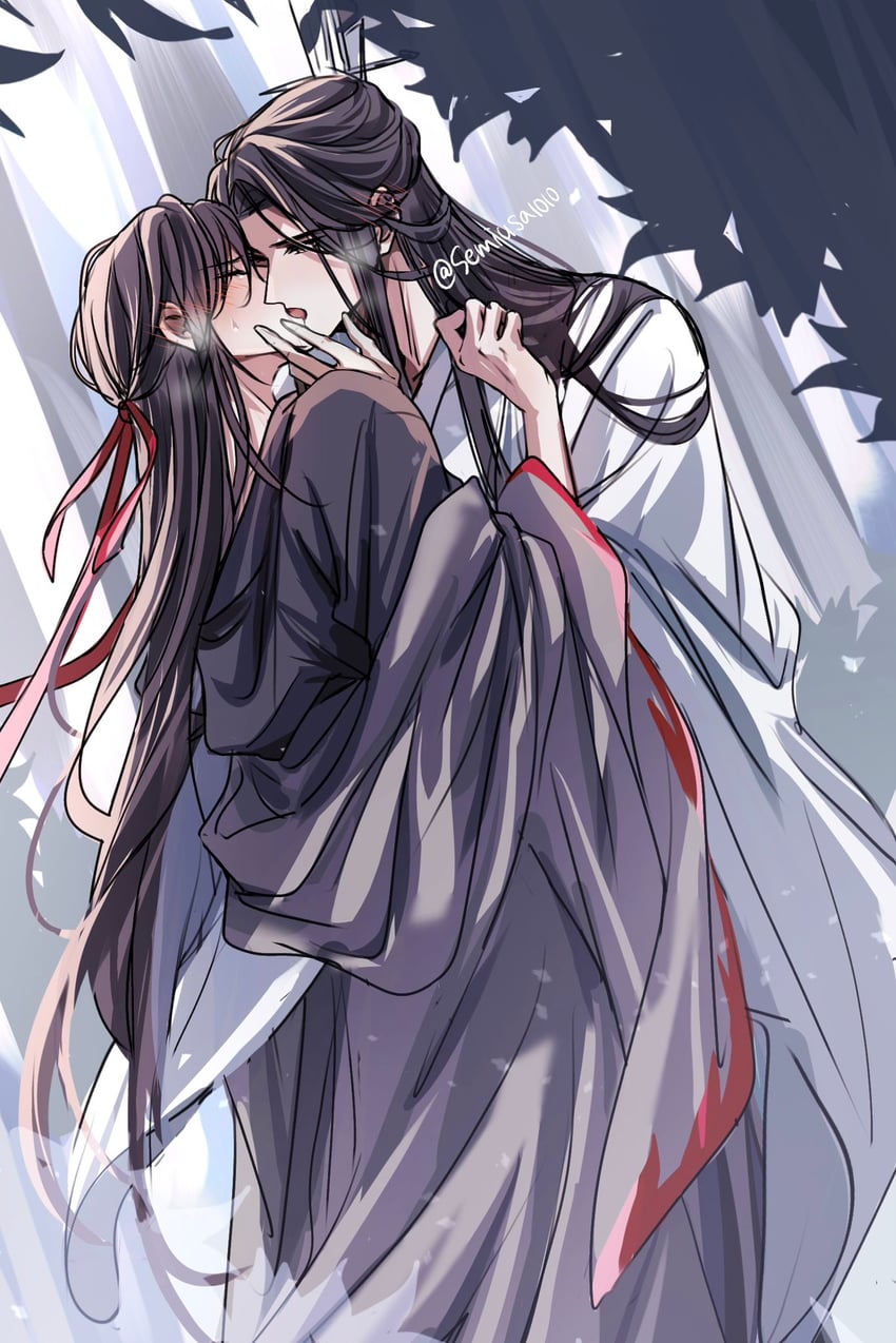 wei wuxian and lan wangji (modao zushi) drawn by semiusa1010