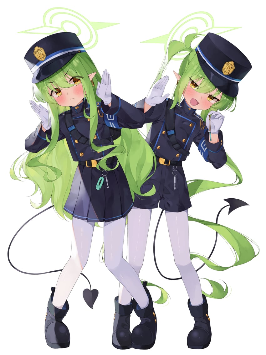 hikari and nozomi (blue archive) drawn by avant_garde_(artist)