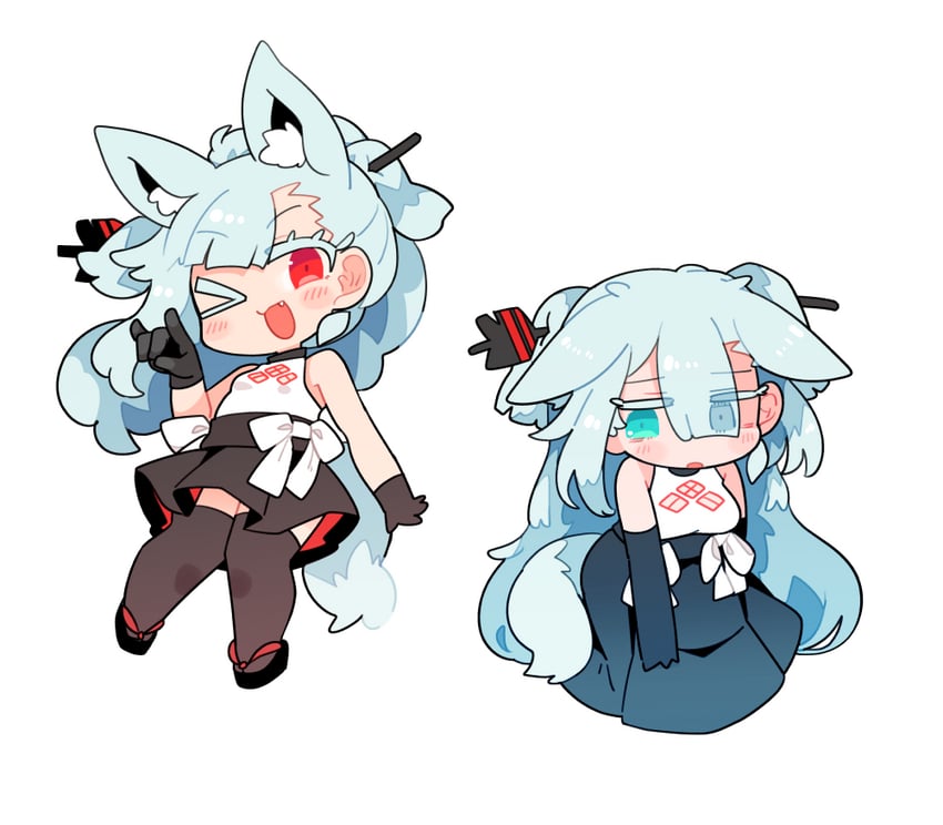 tange kotoe (indie virtual youtuber and 1 more) drawn by ini_(inunabe00)