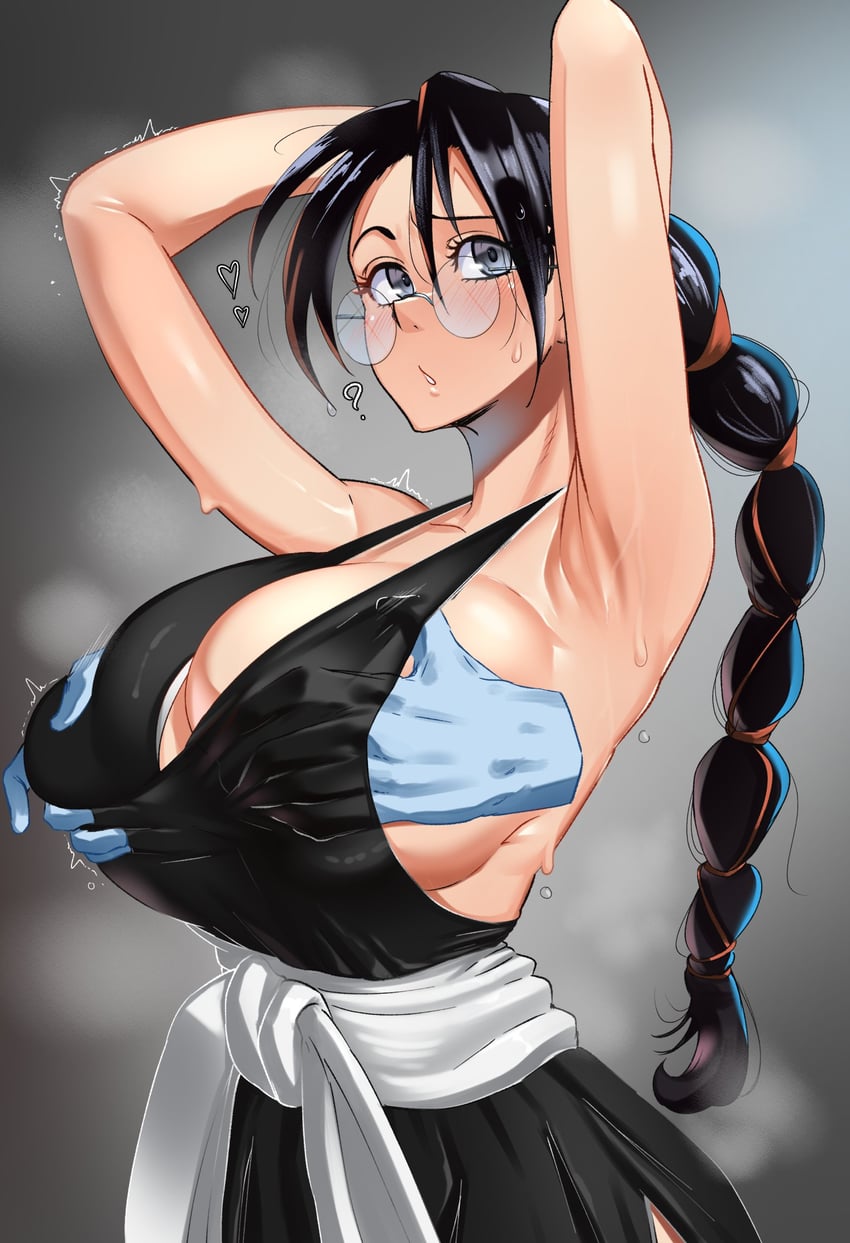 katori batsuunsai (bleach and 1 more) drawn by castell